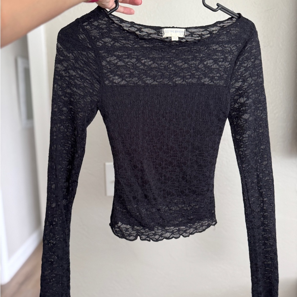 Black Lace Top